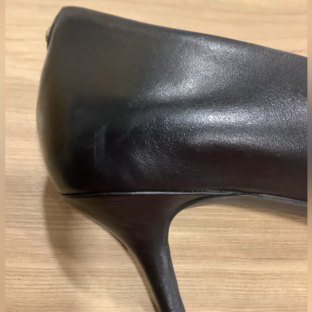 Cole Haan Go-To Elegant Black Leather Women's Heels Shoes Size 9B - Picture 9 of 10